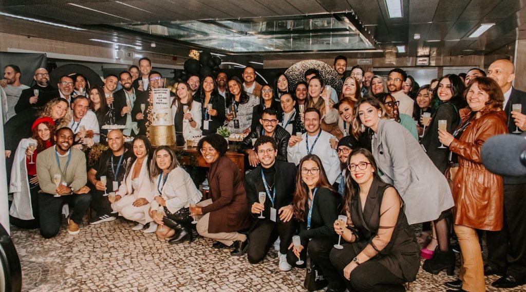 Grupo de brasileiros